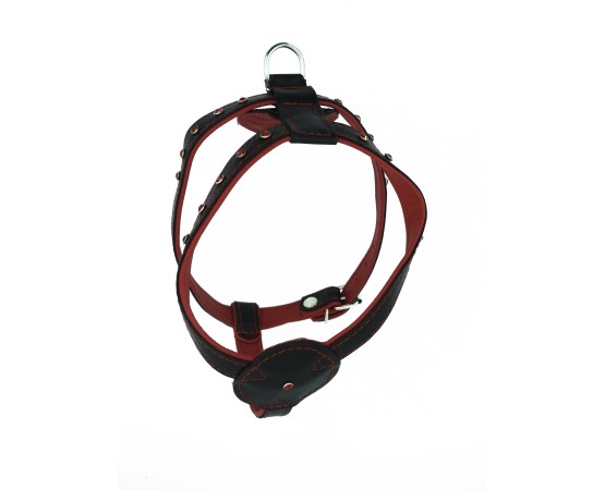 Ham pentru caini din piele naturala cu cristale Swarovski