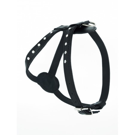 Ham din piele pentru caini , prevazut cu cristale Swarovski