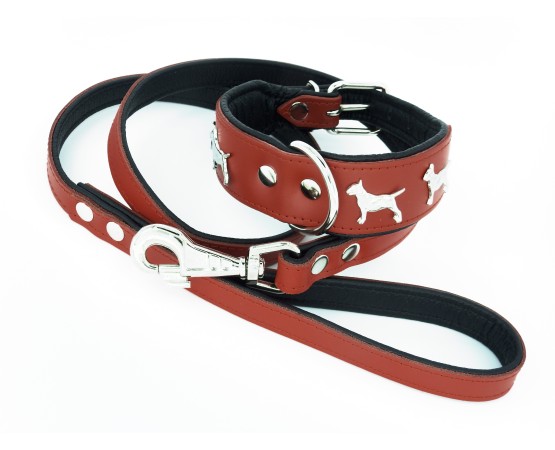 Zgarda piele Luxury Bull Terrier