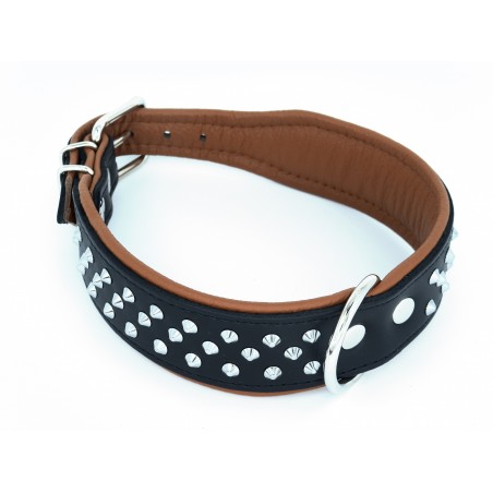 Zgarda piele lux caini Luxury Staff