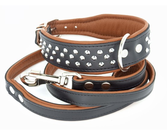 Zgarda piele lux caini Luxury Staff