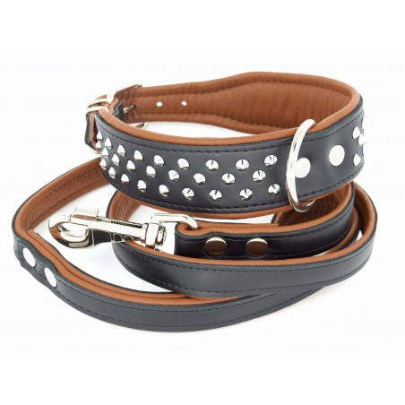 Zgarda piele lux caini Luxury Staff