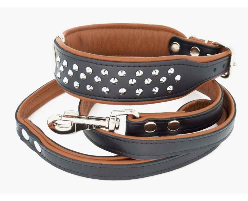 Zgarda piele lux caini Luxury Staff