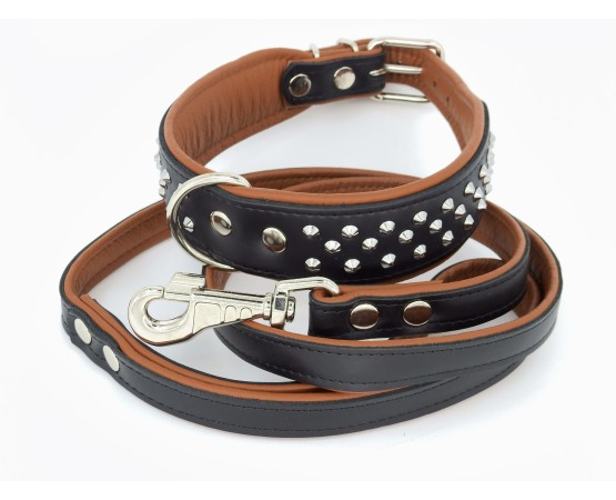 Zgarda piele lux caini Luxury Staff