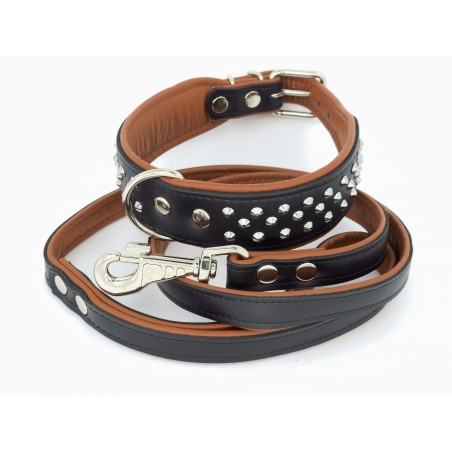 Zgarda piele lux caini Luxury Staff