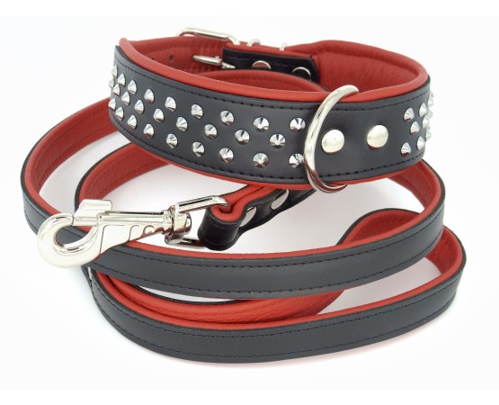 Zgarda piele caini Luxury Staff