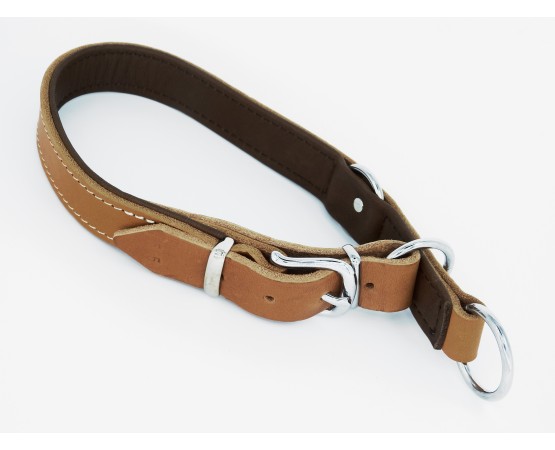 Zgarda de lux din piele pentru dresaj canin Vintage