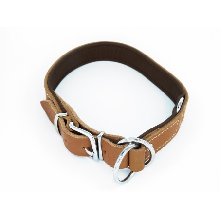 Zgarda de lux din piele pentru dresaj canin Vintage