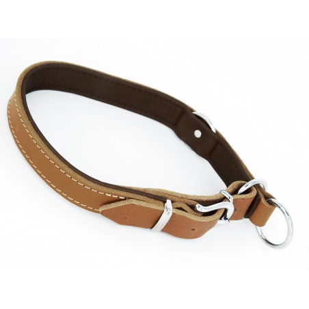 Zgarda de lux din piele pentru dresaj canin Vintage