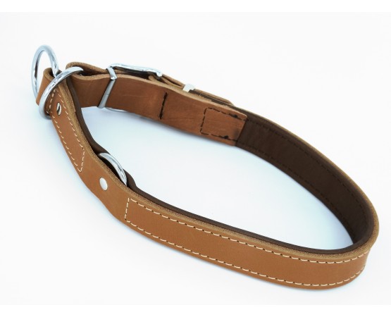 Zgarda de lux din piele pentru dresaj canin Vintage