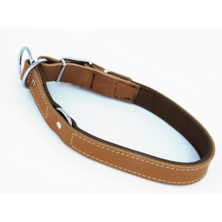 Zgarda de lux din piele pentru dresaj canin Vintage