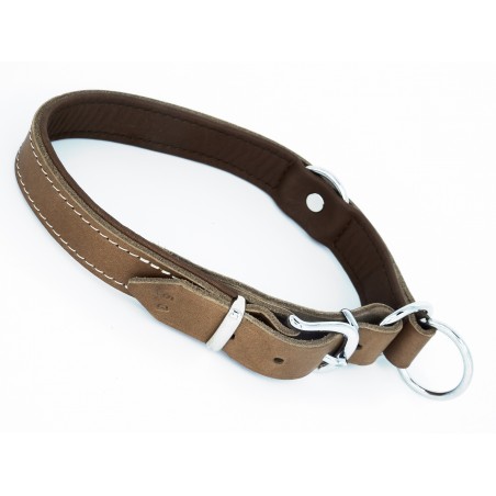 Zgarda de lux strangulanta dresaj Vintage Taupe