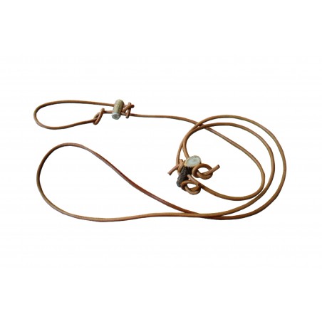 Lesa din piele rotunda pentru caini de vanatoare 