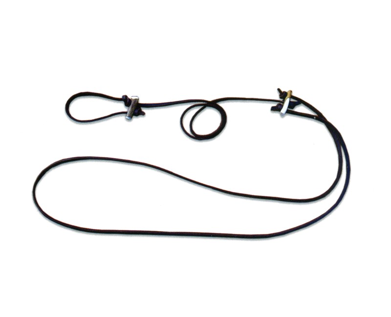 Lesa din piele rotunda pentru caini de vanatoare