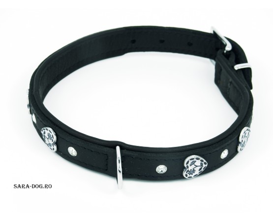 Zgarda de lux Swarovski pentru caini