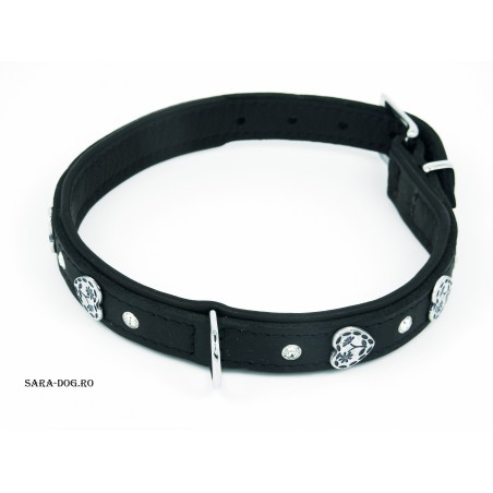 Zgarda de lux Swarovski pentru caini