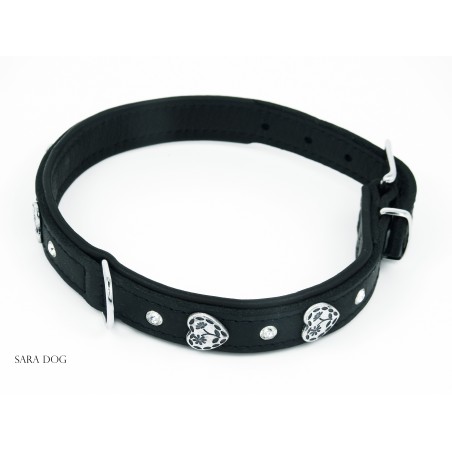 Zgarda de lux Swarovski pentru caini