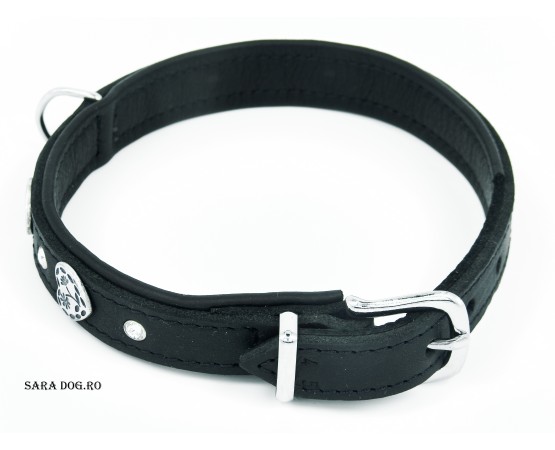 Zgarda de lux Swarovski pentru caini