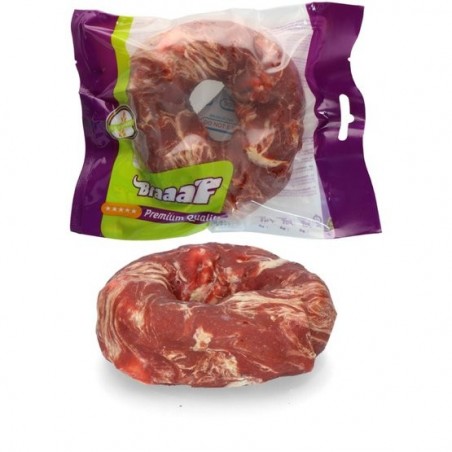 Recompensa caini cu vita si peste Braaaf Donut Beef & Fish
