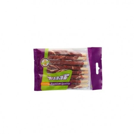 Recompense de ros pentru caini cu vita si peste Braaaf Rollstick Beef & Fish