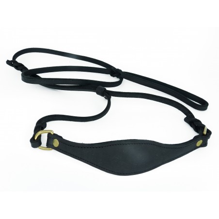 Lesa din piele super premium pentru prezentare Ciobanesc German Black Mamba Leather