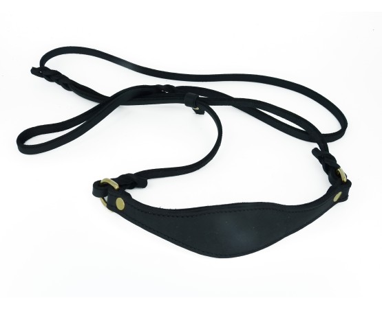 Lesa din piele super premium pentru prezentare Ciobanesc German Black Mamba Leather