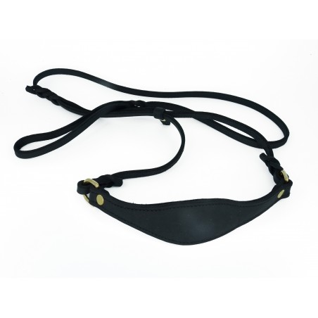 Lesa din piele super premium pentru prezentare Ciobanesc German Black Mamba Leather