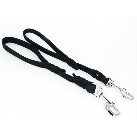 Lesa scurta din piele super premium pentru caini Black Mamba Leather