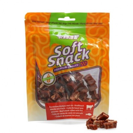 Recompense cuburi carne de vita cu peste Braaaf pentru caini