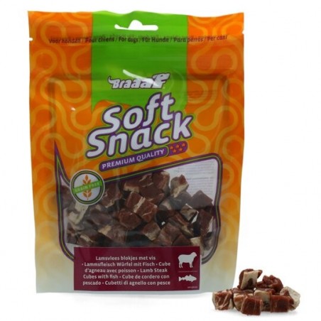 Recompense cuburi din carne de miel si peste Braaaf pentru caini