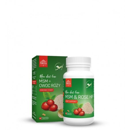Supliment pentru articulatii caini RawDietLine MSM & RoseHip 120 tablete