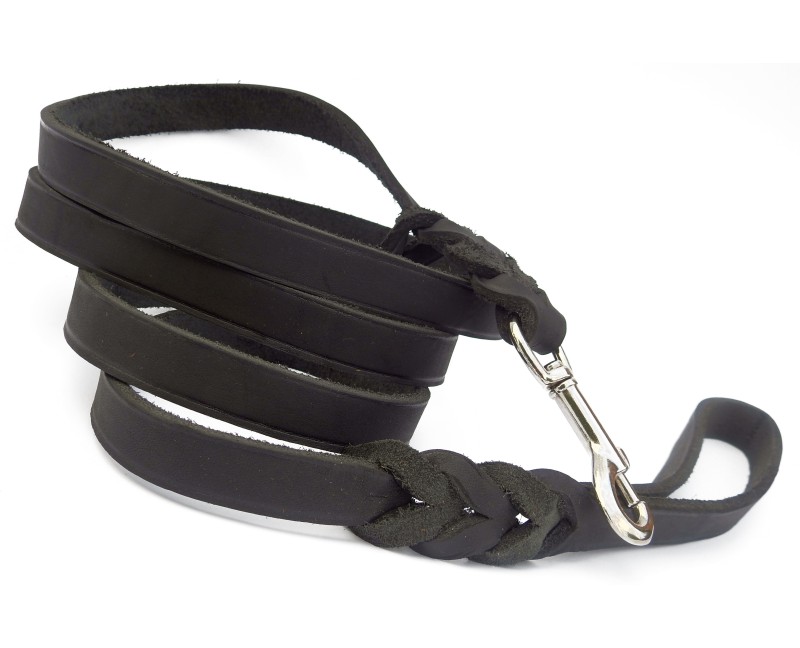 Lesa pentru caini confectionata din piele naturala ultra soft