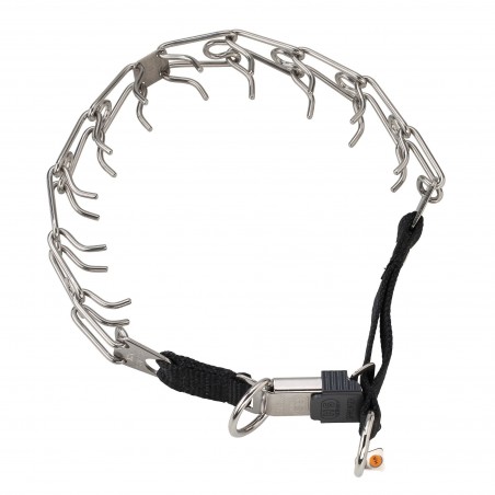 Zgarda profesionala Ultra-Plus Hermann Sprenger ClicLock Inox pentru dresaj canin