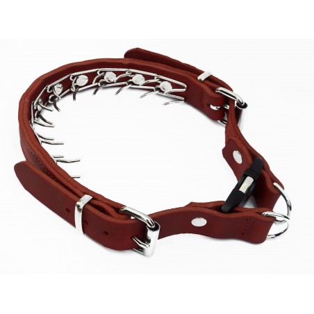 Zgarda de forta reglabila din piele naturala ABC Sport Klin Germany pentru dresaj canin