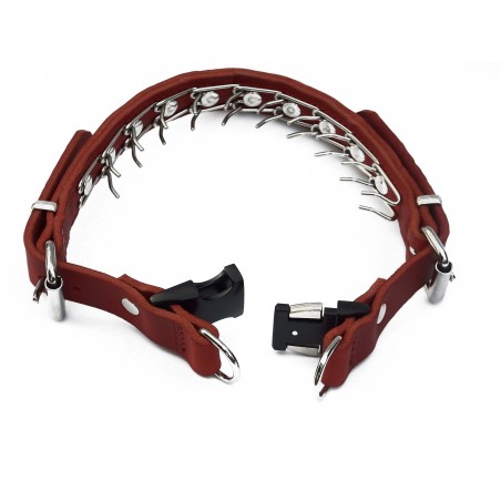 Zgarda de forta reglabila din piele naturala ABC Sport Klin Germany pentru dresaj canin