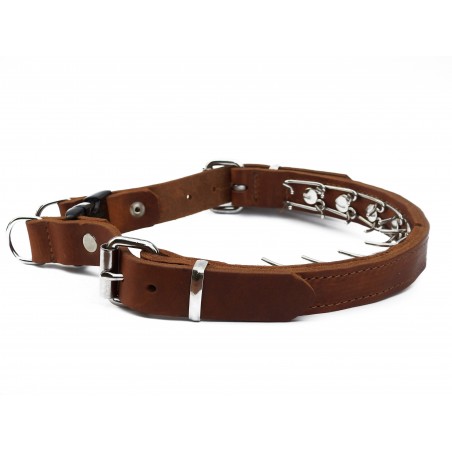 Zgarda de forta reglabila din piele ABC Sport Klin Germany pentru dresaj canin