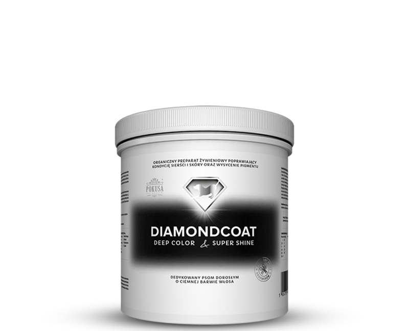 Supliment pigmentare caini cu blana neagra Diamond Coat DeepColor & SuperShine 1000 g