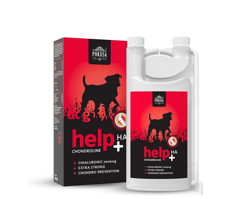 Supliment lichid pentru caini cu probleme osteo-articulare ChondroLine Help + HA 1 L