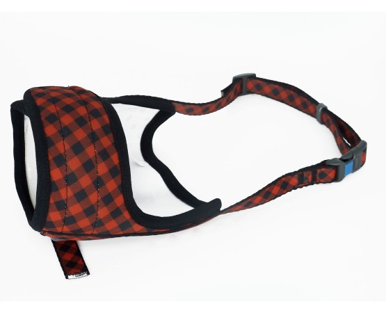 Botnita ajustabila WAWDOG Red Plaid pentru caini
