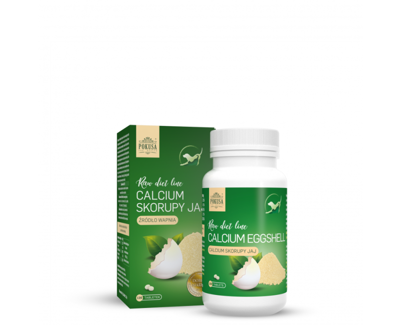 Supliment profesional RawDietLine Calciu EggShell 120 tablete pentru caini