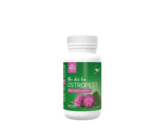 Supliment profesional RawDietLine Milk Thistle Extract 120 tablete pentru caini