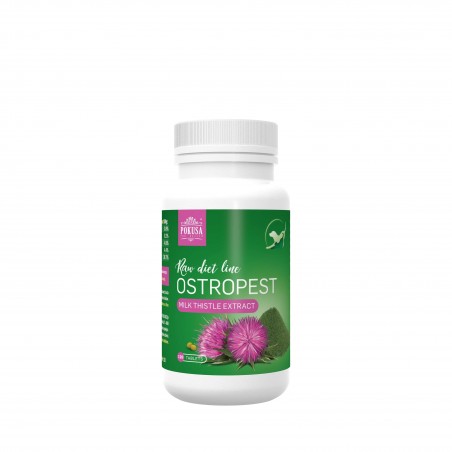 Supliment profesional RawDietLine Milk Thistle Extract 120 tablete pentru caini