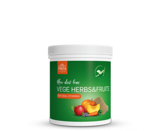 Supliment profesional RawDietLine VegeHerbs&Fruits 200 g pentru caini