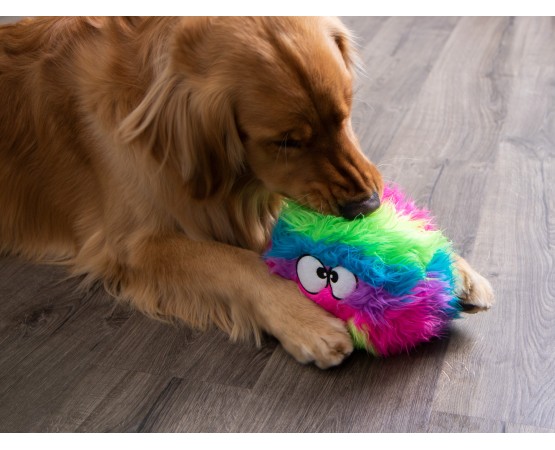 Jucarie goDog™ Furballz Rainbow S pentru caini