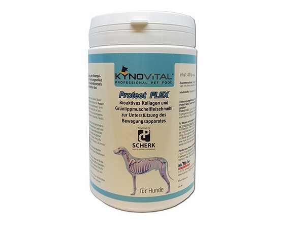 Supliment profesional KynoVital Protect FLEX 400 g pentru articulatii caini