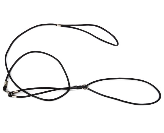 Lesa profesionala din piele rotunda pentru prezentare caini expozitii