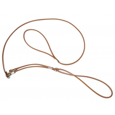 Lesa profesionala din piele rotunda pentru prezentare caini expozitii