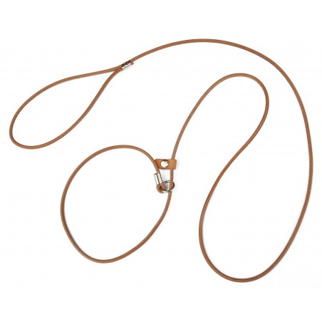 Lesa profesionala din piele rotunda pentru prezentare caini expozitii