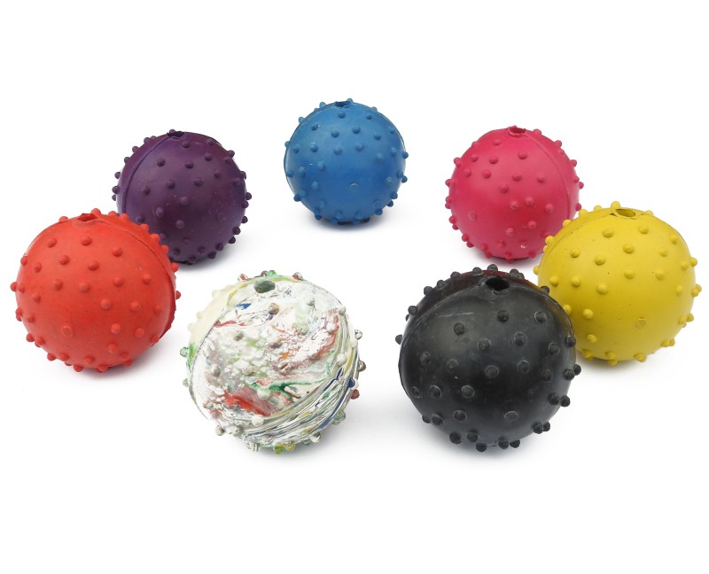 Minge din cauciuc natural pentru dresaj canin