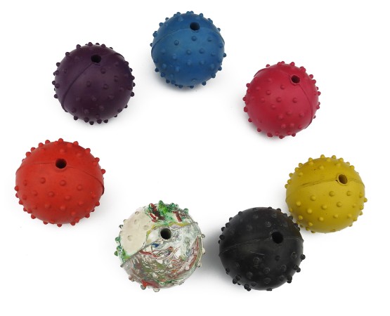 Minge din cauciuc natural pentru dresaj canin